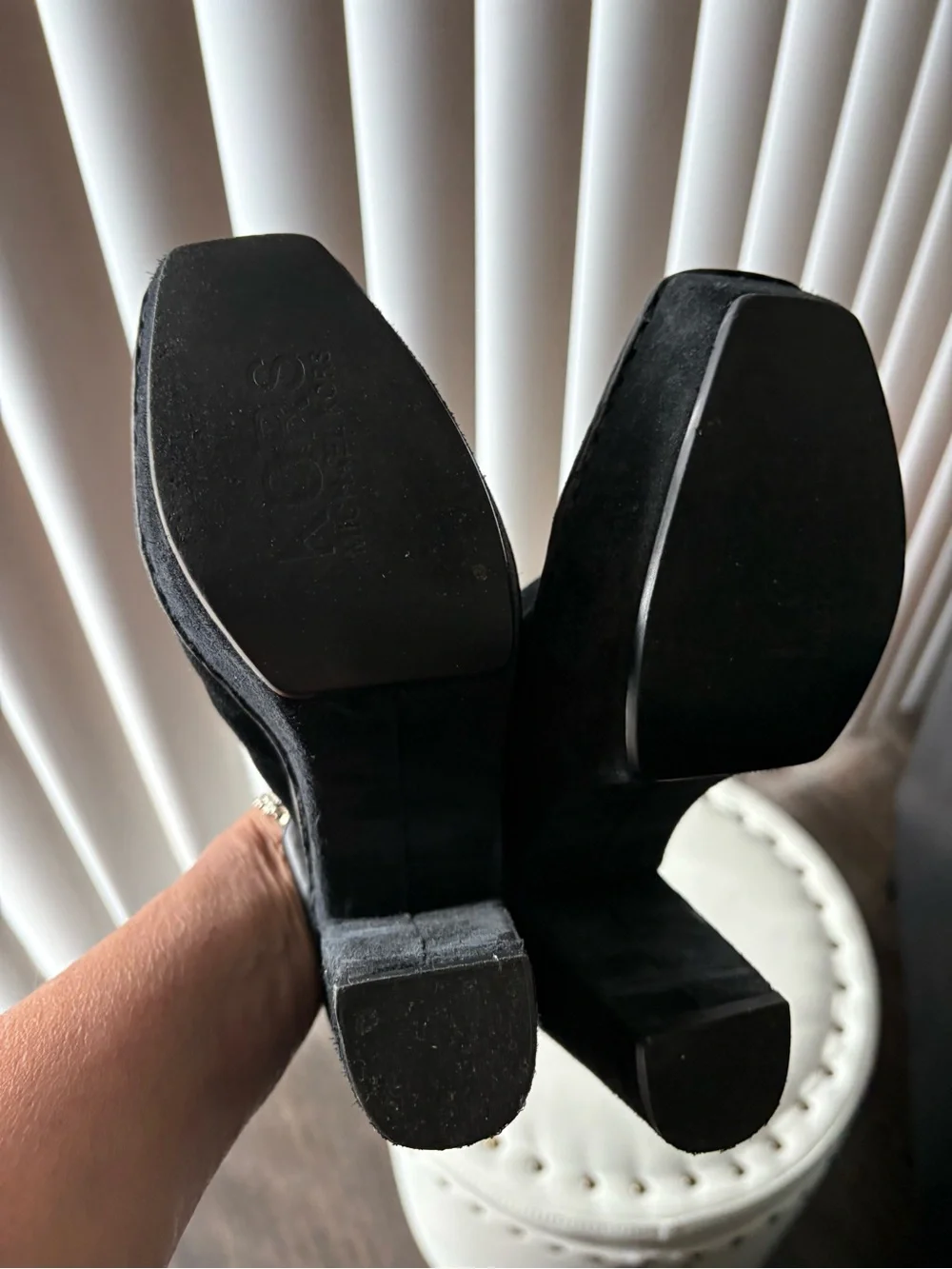 Michael Kors Black Suede Slingback Platform clog - Women